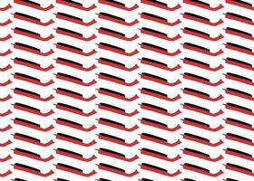 Hand drawn, red, black, white color lines seamless pattern vector