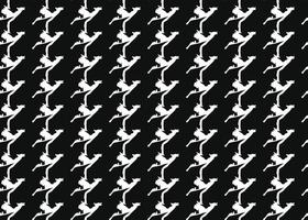 Hand drawn, black, white color shapes seamless pattern vector