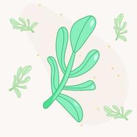 Trendy branch of greenery for decoration vector