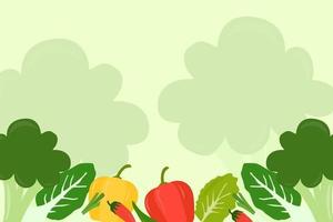 vector de fondo de verduras