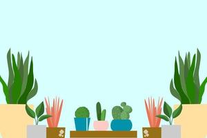 Decorative Plants Background Vector