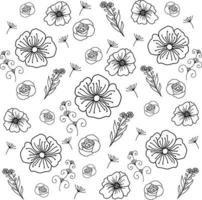 Line Art Pattern Vector Illustration