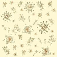 Line Art Pattern Vector Illustration