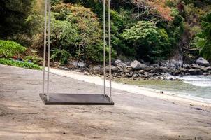 Swing on a beach photo