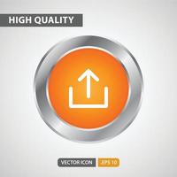 Upload icon for your web site design, logo, app, UI. Vector graphics illustration and editable stroke. EPS 10.