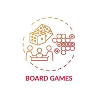 Board games concept icon vector