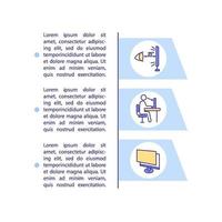 Prevention of digital eyes strain concept icon with text vector