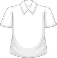 Blank white shirt isolated on white background vector