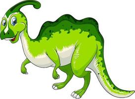 A Parasaurus dinosaur cartoon character vector