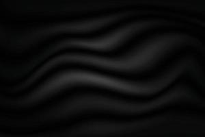 Dark wavy smooth fabric background vector