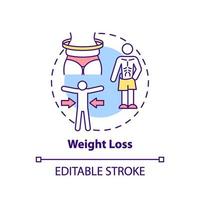 Weight loss concept icon vector