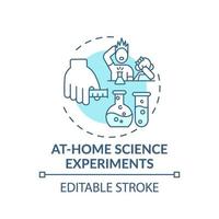 At home science experiments concept icon vector