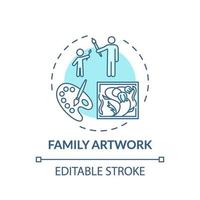 Family artwork concept icon vector