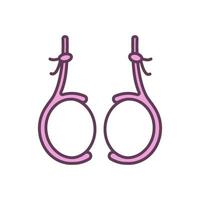 Testicles RGB color icon vector
