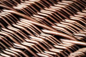 Close-up of a wicker basket photo