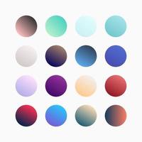 Trendy Colorful Gradient Swatches Set vector