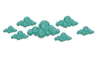 cloud with sky illustration vector. color pastel and gradient shade. minimal illustration template for card, website, wallpaper kid, background and print.