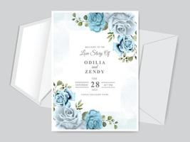 Wedding invitation card template vector