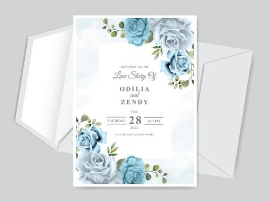 Wedding invitation card template