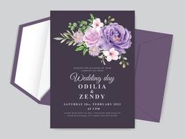 Wedding invitation card template