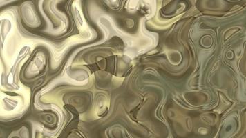 abstracte geanimeerde achtergrond van bewegende bubbels, goud metaal. video