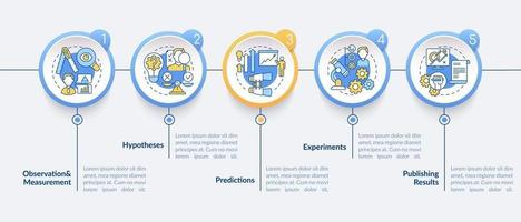 método de recopilación de datos plantilla de infografía vectorial vector