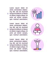 Building confidence and self-esteem concept icon with text vector