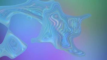 Fondo abstracto con burbujas de arco iris iridiscentes. video