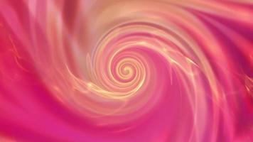 fundo rosa abstrato com espiral em movimento. video