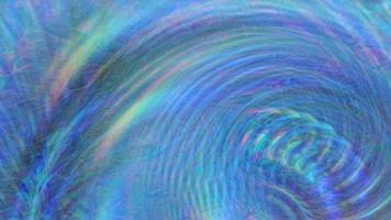 abstrait holographique avec une spirale en mouvement. video