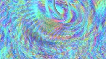 Fondo abstracto con espirales de arco iris en movimiento.