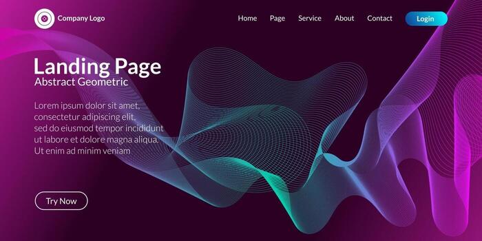 Fondo de curva de onda abstracta vector