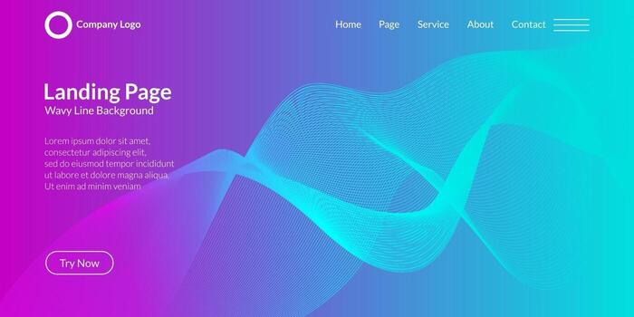 Fondo de curva de onda abstracta vector