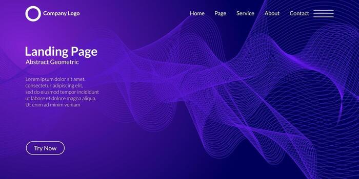 Abstract wave curve background vector