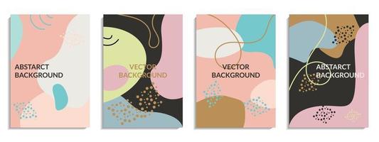 Vector set of abstract creative background