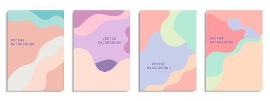 Vector set of abstract creative background