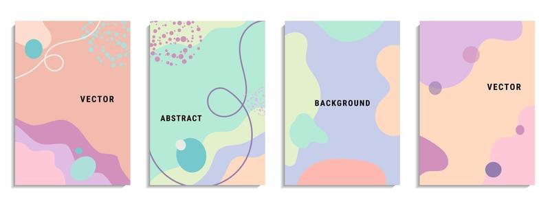 Vector set of abstract creative background
