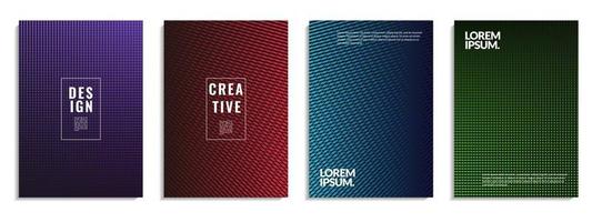 Cover set design. Abstract geometric shapes vector