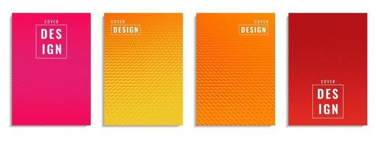 Minimal cover design. Colorful halftone dot shape vector