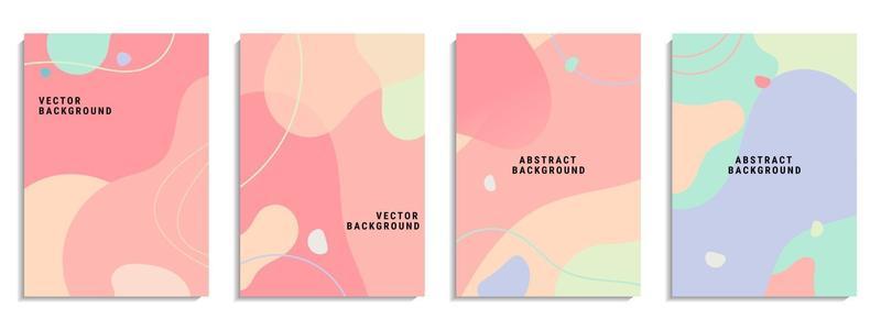 Vector set of abstract creative background
