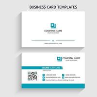 plantilla de tarjeta de visita simple. diseño de papelería, diseño plano, plantilla de impresión, ilustración vectorial.