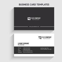 Simple Business Card Template. Stationery Design, Flat Design, Print Template, Vector illustration.