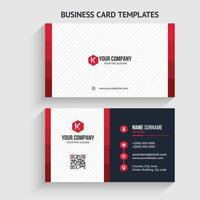 Modern Business Card Template. Stationery Design, Flat Design, Print Template, Vector illustration.