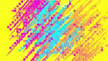 Bright Abstract Background with Stylized Ornaments in Retro Style video