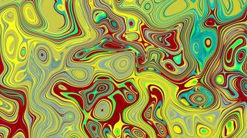 Fondo en movimiento multicolor abstracto con burbujas. video