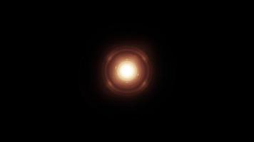 centro de flares ópticos ouro holofote halo loop rotação
