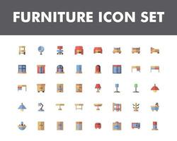 furniture icon set isolated on white background. for your web site design, logo, app, UI. Vector graphics illustration and editable stroke. EPS 10.
