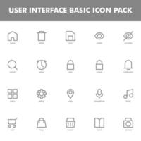 User interface icon pack isolated on white background. for your web site design, logo, app, UI. Vector graphics illustration and editable stroke. EPS 10.