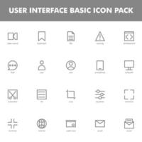 User interface icon pack isolated on white background. for your web site design, logo, app, UI. Vector graphics illustration and editable stroke. EPS 10.