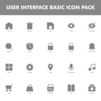 User interface icon pack isolated on white background. for your web site design, logo, app, UI. Vector graphics illustration and editable stroke. EPS 10.